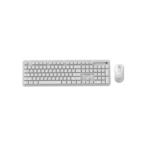 Комплект Gembird Slim Pro Business Wireless White (KBS-WPS-01-W-CYRL)