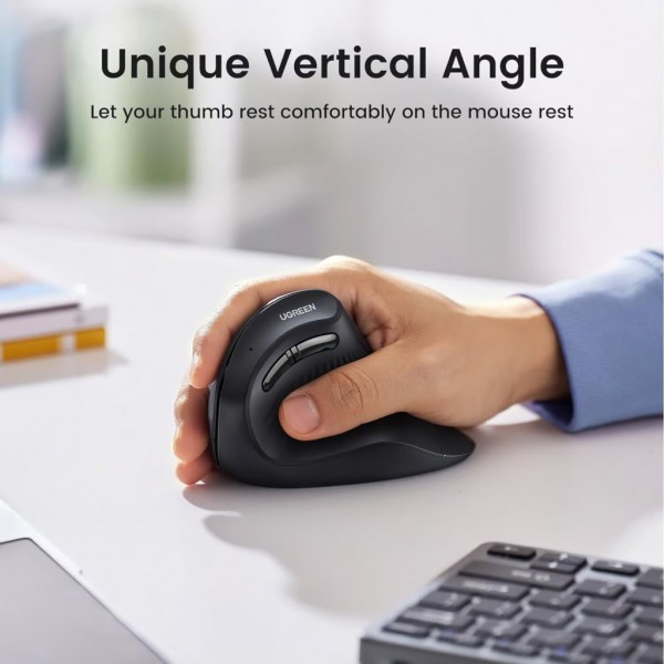 Мишка Ugreen MU008 Vertical Wireless Black (25444)