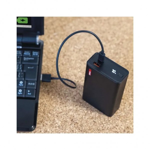 Батарея універсальна EMOS 20000mAh NTBF20, 65W, Pass-through, black (B0560B)