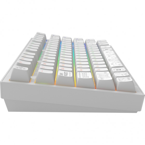 Клавіатура Dark Project ALU81 Terra Nova PBT RGB Mech G3MS Moonstone White (DPKB_NOVA_81_ANSI_WHITE_UA)
