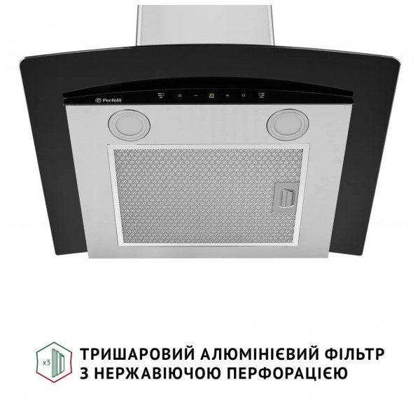 Витяжка кухонна Perfelli GRASSI 6PWX INOX