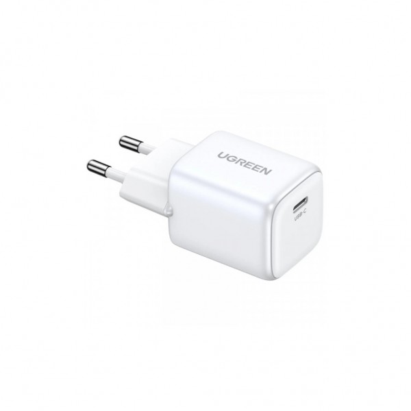 Зарядний пристрій Ugreen CD319 Nexode Mini USB-C PD30W GaN White (15326)