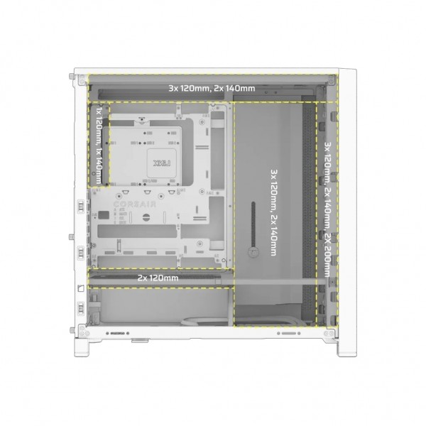 Корпус для ПК Corsair FRAME 4000D RS White (CC-9011313-WW)