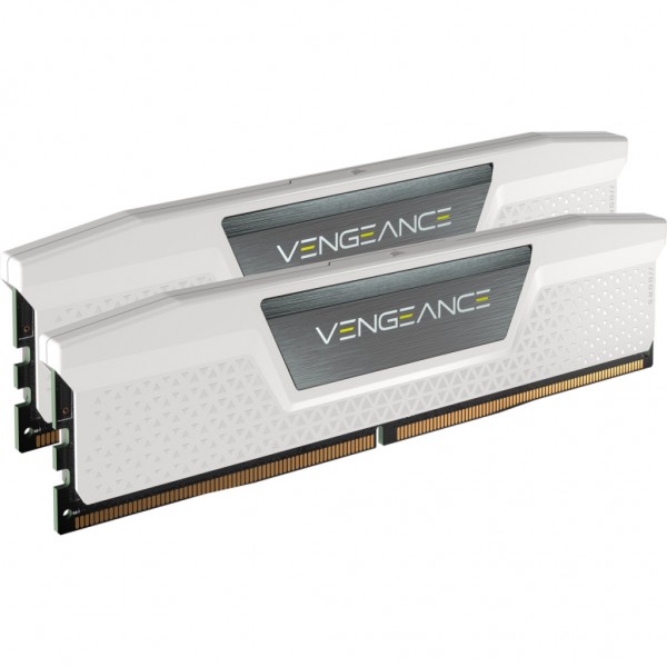 Модуль пам'яті для комп'ютера DDR5 64GB (2x32GB) 6000 MHz Vengeance White Corsair (CMK64GX5M2B6000Z30W)