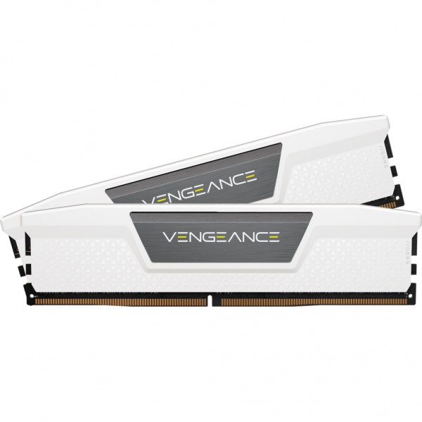 Модуль пам'яті для комп'ютера DDR5 64GB (2x32GB) 6000 MHz Vengeance White Corsair (CMK64GX5M2B6000Z30W)