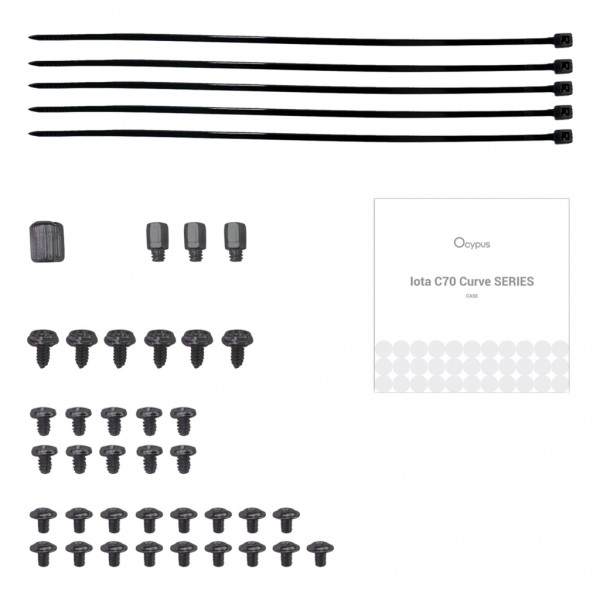 Корпус для ПК OCYPUS IOTA C70 BK CURVE ARGB DIGITAL (IOTA-C70-BKD400CD-GL)