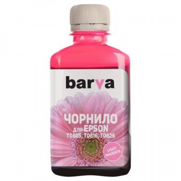 Чорнило Barva EPSON T0816 LIGHT MAGENTA 180г (E081-150)
