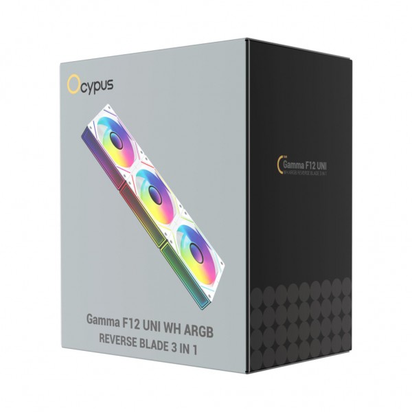 Кулер до корпусу OCYPUS GAMMA F12 UNI WH ARG (GAMMA-F12-WH3AM01U-GL)
