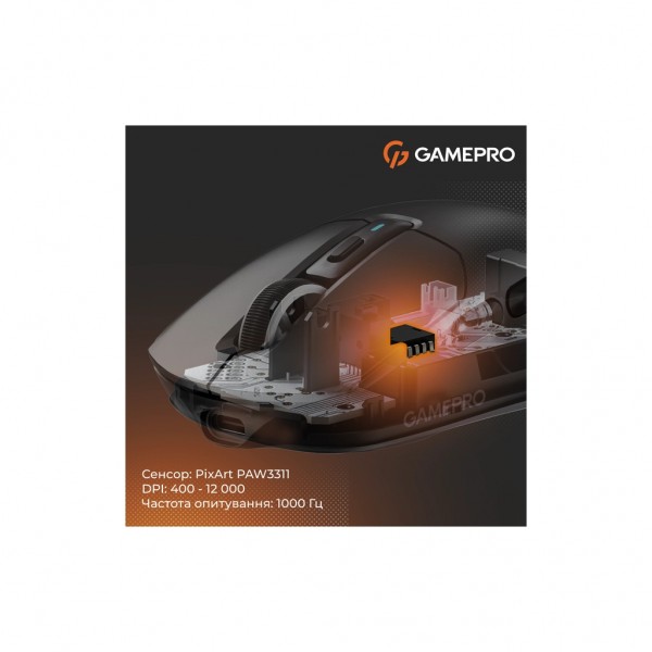 Мишка GamePro Genesis Airmaster Wireless/Bluetooth/USB Black (GM167B)