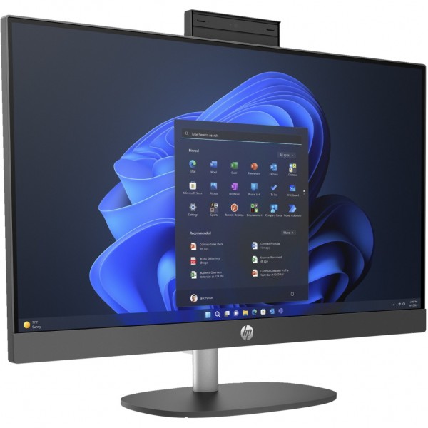Комп'ютер HP ProOne 245 G10 AiO / Ryzen3 7320U, 8, 512, Cam, WiFi, K&M (A54ZTET)