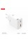 Зарядний пристрій XO 1xUSB-C + 1xUSB QC30W GaN + cable USB-C to USB-C white (XO-CE31)