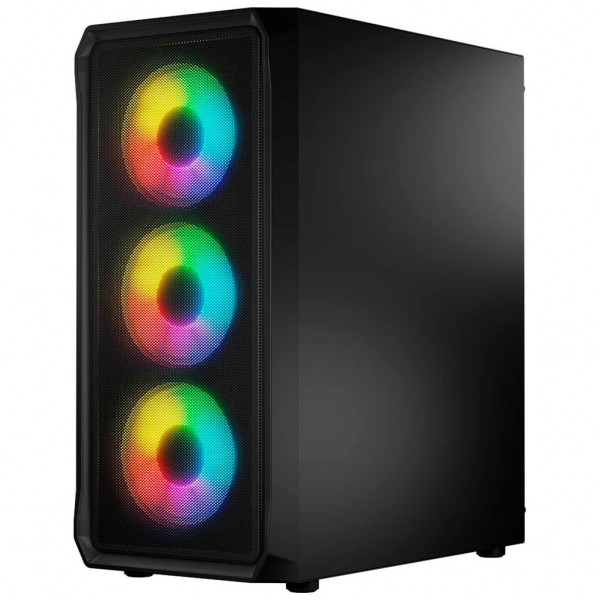 Корпус для ПК Logic concept PORTOS MESH+GLASS ARGB fans 4x120mm BLACK (AT-PORTOS-10-0000000-0002)