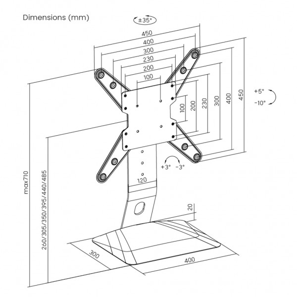 Кронштейн Kivi Motion TV Stand
