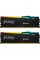 Модуль пам'яті для комп'ютера DDR5 32GB (2x16GB) 6000 MHz Beast RGB Kingston Fury (ex.HyperX) (KF560C36BBE2AK2-32)