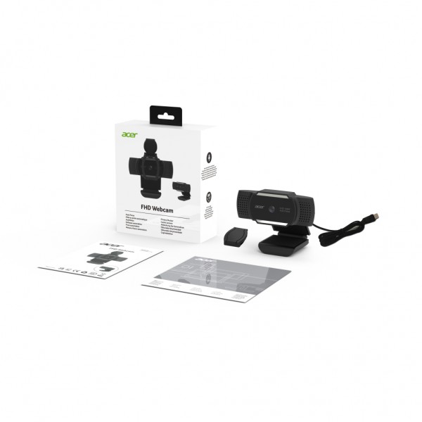Веб-камера Acer FHD Webcam Black (HP.EXPBG.019)