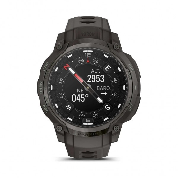 Смарт-годинник Garmin Instinct Crossover AMOLED, Charcoal Grey/Charcoal Grey, GPS смарт-годинник (010-03398-00)