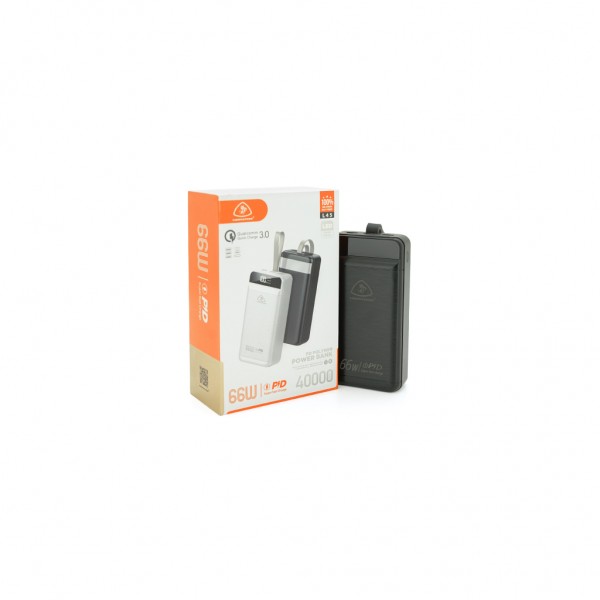 Батарея універсальна LIONPATTON 40000mAh, QC3.0, MicroUSB, Type-C, Lighting, USB, Black (L45 / 38067)