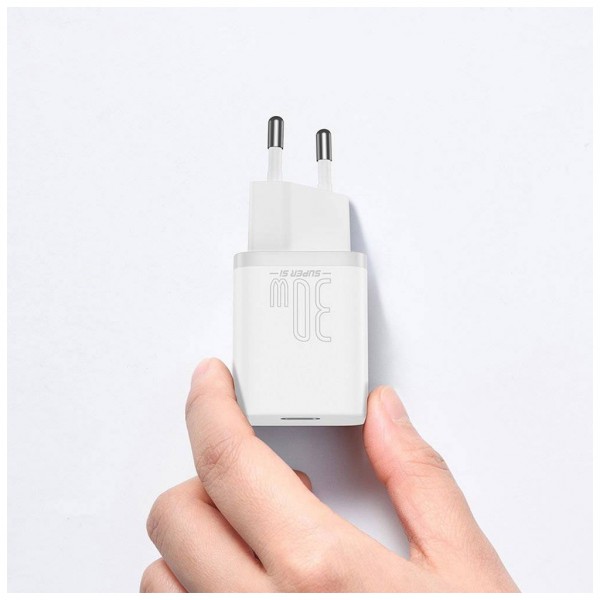 Зарядний пристрій Baseus Super Si quick charger IC 30W white (CCSUP-J02)