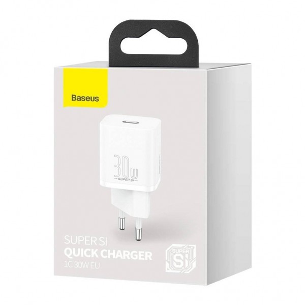 Зарядний пристрій Baseus Super Si quick charger IC 30W white (CCSUP-J02)
