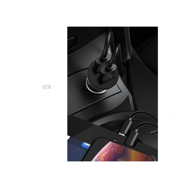 Зарядний пристрій XO CC18 2.1A/2 USB Black (XO-CC18-BK)