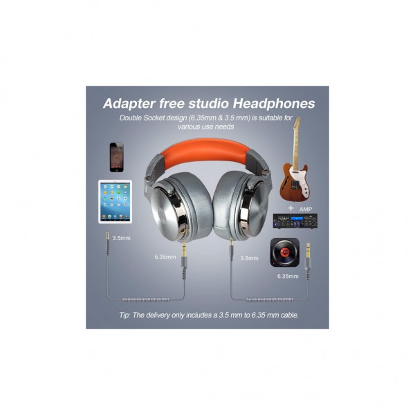 Навушники OneOdio Pro 50 3,5мм/6,35мм Grey (Pro 50 Grey)