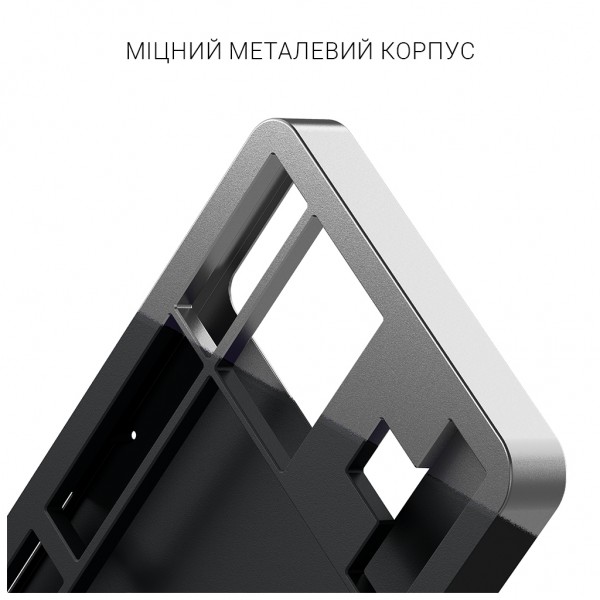 Клавіатура Dark Project ALU87 Bushido ABS RGB Mech G3MS Moonstone Black/White (DPKB_BUSHIDO_87_ANSI_UA)