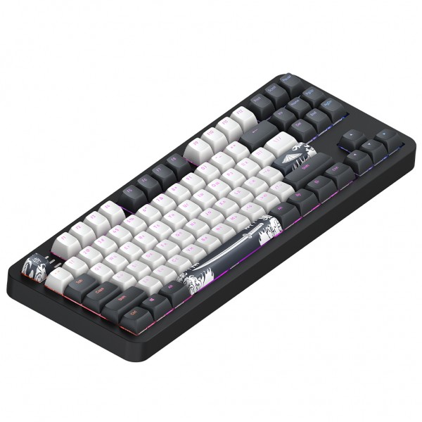 Клавіатура Dark Project ALU87 Bushido ABS RGB Mech G3MS Moonstone Black/White (DPKB_BUSHIDO_87_ANSI_UA)