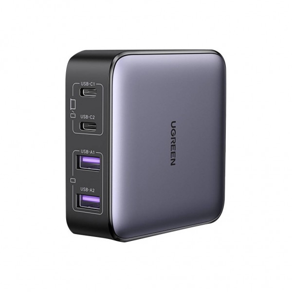 Зарядний пристрій Ugreen 4xUSB 65W (2хUSB-C+2xUSB-A) Gan CD327 (90747)