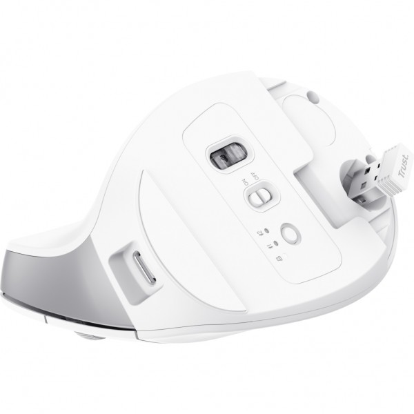 Мишка Trust Bayo+ Ergonomic Wireless/Bluetooth White (25399)