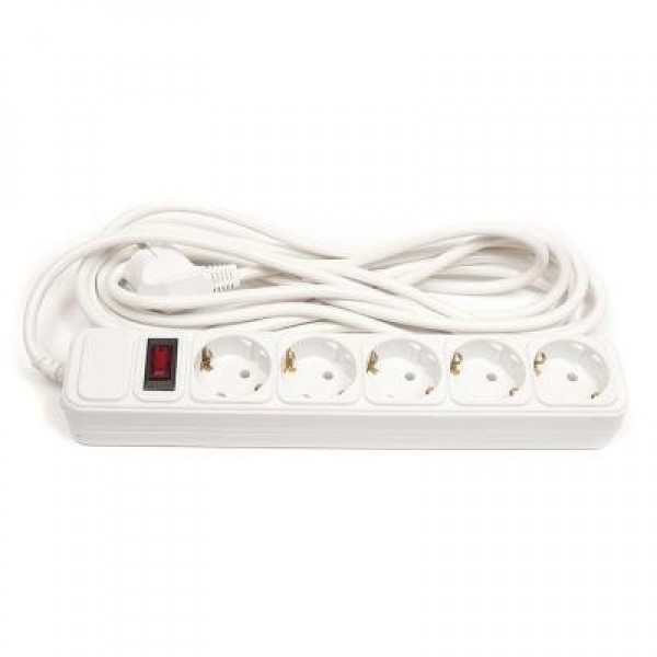Мережевий фільтр живлення PowerPlant 5 м, 5 розеток, евростандарт (JY-1056/5) (PPSA10M50S5)