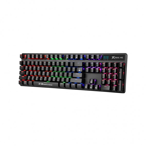 Клавіатура Xtrike ME GK-980 6 colors-LED Mechanical Red Switch USB Black (GK-980)