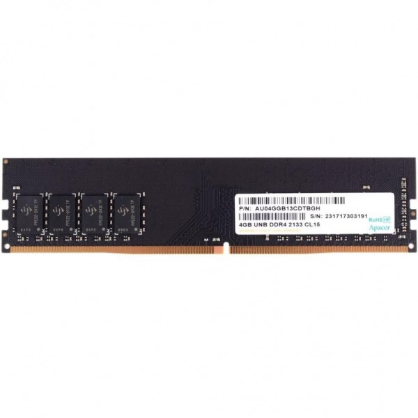 Модуль пам'яті для комп'ютера DDR4 4GB 2666 MHz Apacer (EL.04G2V.KNH)