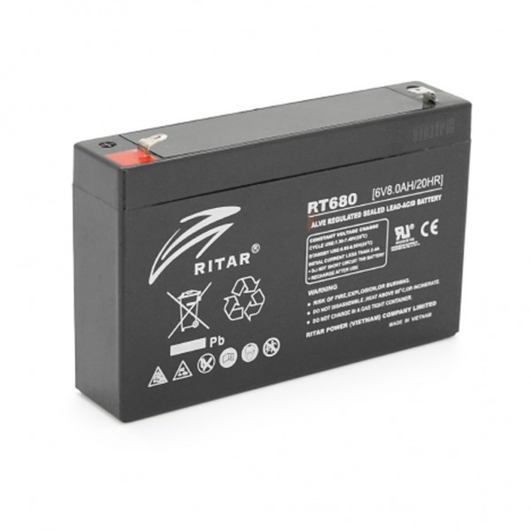 Батарея до ДБЖ Ritar AGM RT680, 6V-8Ah (RT680B)