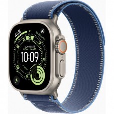 Смарт-годинник Apple Watch Ultra 3 GPS + Cellular 49mm Natural Titanium Case with Blue/Bright Blue Trail Loop - M/L (MEWU4QP/A)