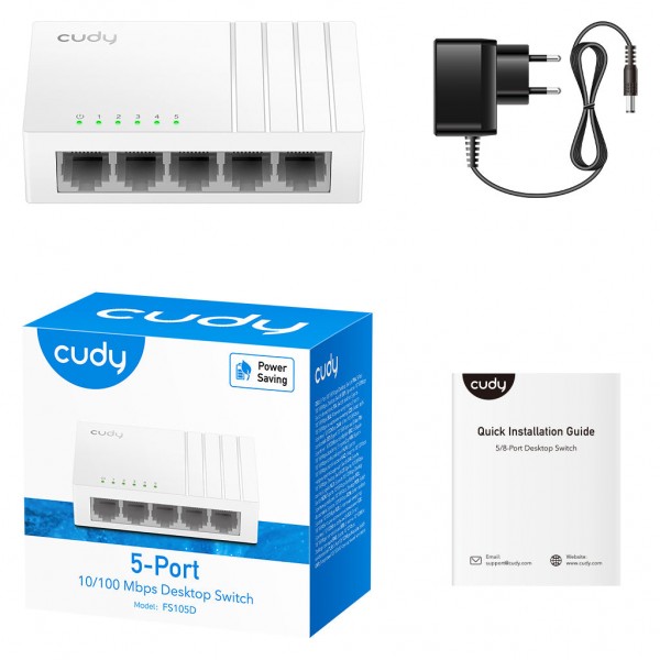 Комутатор мережевий Cudy FS105D
