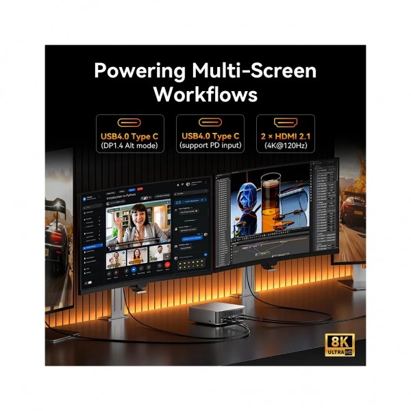 Комп'ютер Geekom A9 MAX / Ryzen AI 9 HX 470, 32, 1TB, Radeon 890M, WIN11 P (GMA9MAXRAI9HX470-321T-EU)