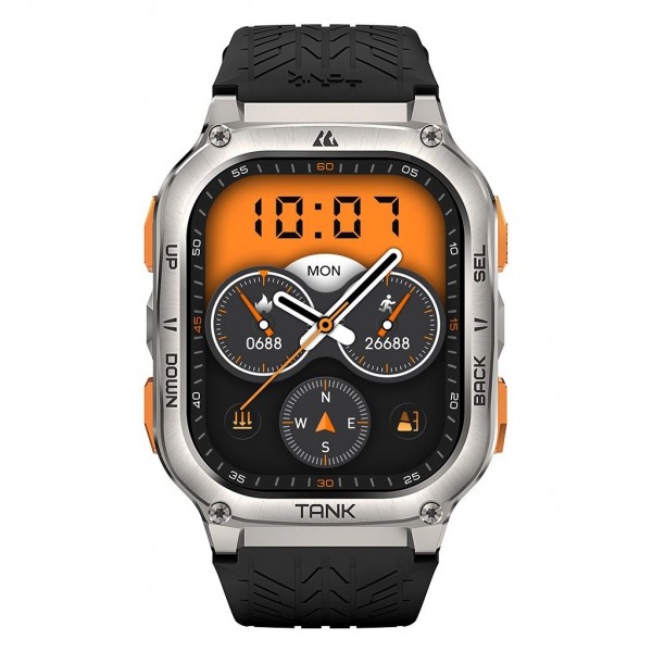 Смарт-годинник KOSPET Tank M3 ULTRA SILVER (6974958250715)