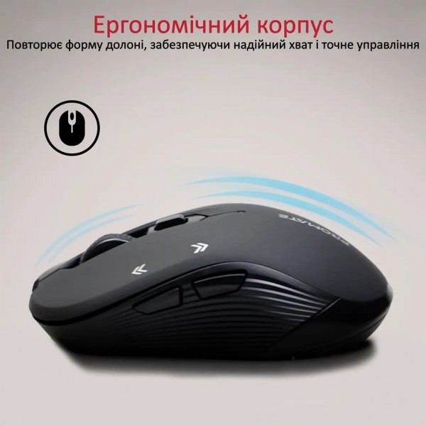 Мишка Promate Slider Wireless Black (slider.black)