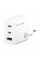 Зарядний пристрій Grand-X GaN 2xUSB-C + 1xUSB 65W PD3.0 QC4.0 AFC SCP FCP white (CH-990W)