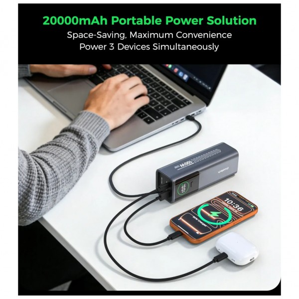 Батарея універсальна Choetech 20000mAh, PD/100W, QC, AFC, AC input (B1012)