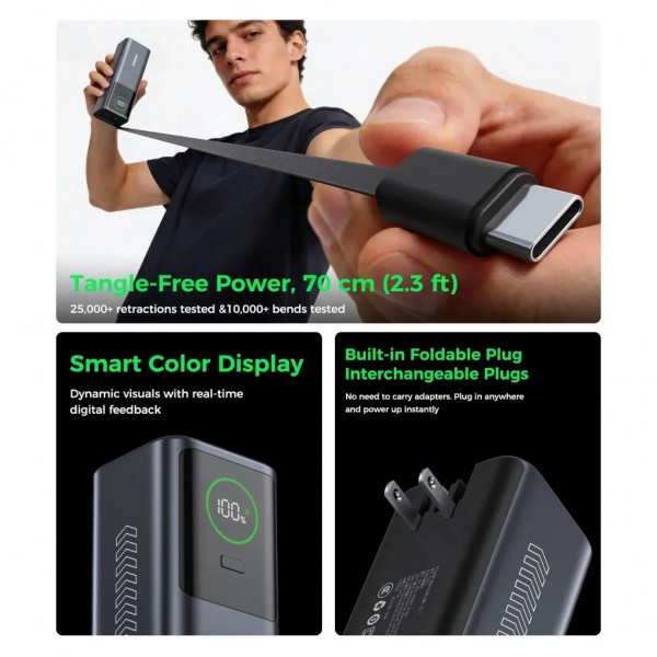 Батарея універсальна Choetech 20000mAh, PD/100W, QC, AFC, AC input (B1012)