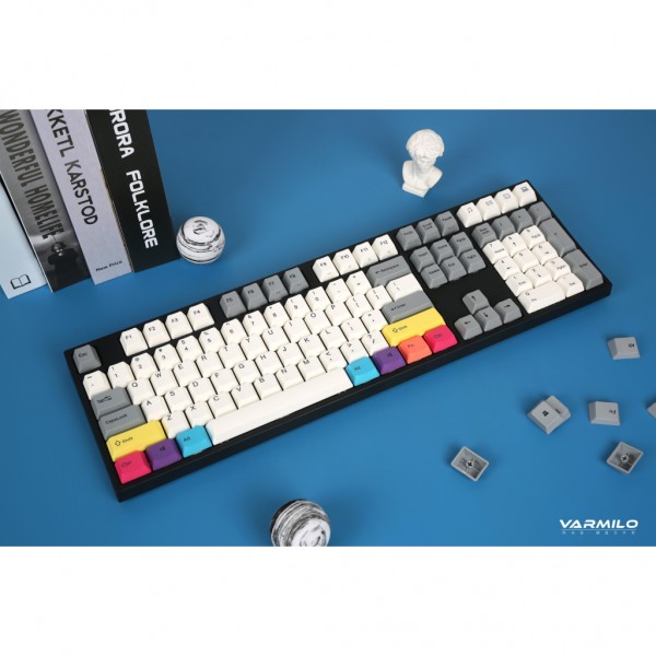 Клавіатура Varmilo APT108 CMYK Daisy L Wireless White Led UA (A93A024F9A5A17A007)