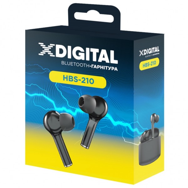 Навушники X-Digital HBS-210 Black (HBS-210K)