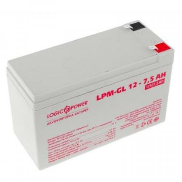 Батарея до ДБЖ LogicPower LPM-GL 12В 7.5Ач (6562)