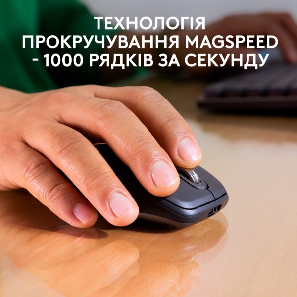 Мишка Logitech MX Anywhere 3S for Business Wireless/Bluetooth + Mouse Pad Studio Series Graphite (MX910-006958)