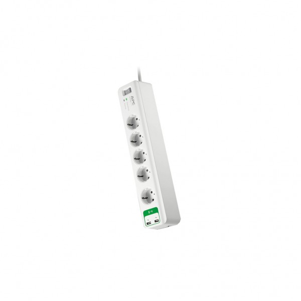 Мережевий фільтр живлення APC Essential SurgeArrest 5 outlets ++ 2 USB (5V, 2.4A) (PM5U-RS)