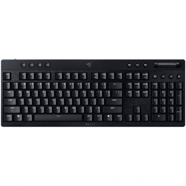 Клавіатура Razer BlackWidow V4 Low-Profile Wireless/Bluetooth/USB Yellow switch UA Black (RZ03-05271500-R3M1)