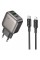 Зарядний пристрій BOROFONE BAS54A Absolute 1xUSB-C PD20W + 1xUSB QC3.0 + cable USB-C to Lightning Black (6941991116216)