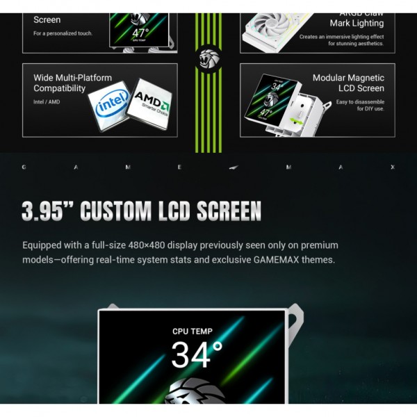 Кулер до процесора Gamemax HAILSTORM 360 WH