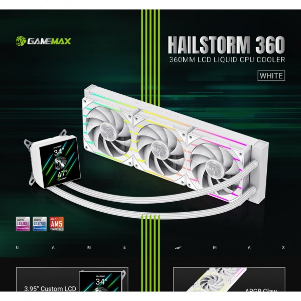 Кулер до процесора Gamemax HAILSTORM 360 WH